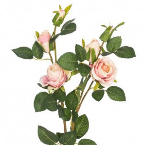 Роза искусственная ретро в60 розовая