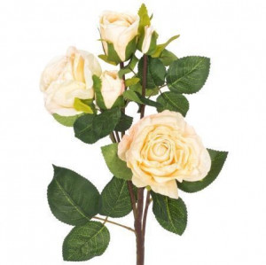 Роза искусственная ретро в66 персиковая
