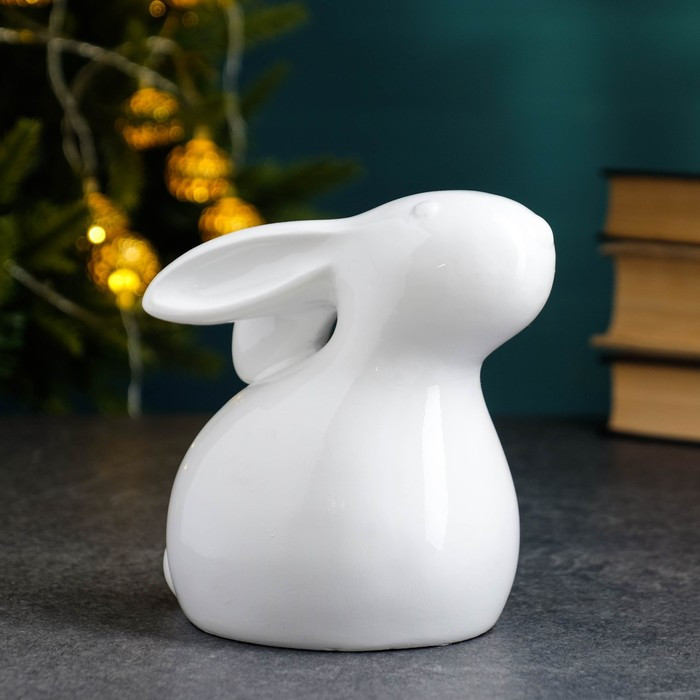 Фигура "Кролик" белый, 9х13х13см 4241539