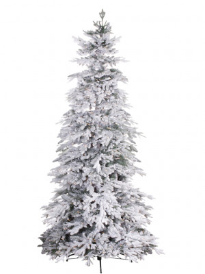 Заснеженная ель h 2,5 м., d 133 cm со встроенной гирляндой LED (780 лампочек)