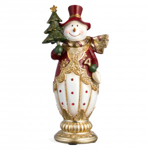 ФИГУРКА "СНЕГОВИК" 10,5*8*23 СМ