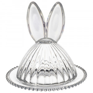 Блюдо сервировочное с крышкой "Rabbit family" 19*19*19см