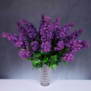 Букет "Сиреневые звезды опускаются на лепестки" - 9 веток 